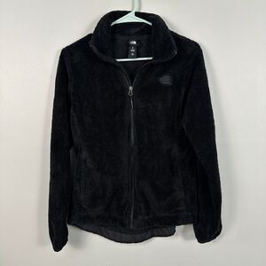 The North Face Osito Womens Small Black Zip Jacket Lightweight Long Sleeve